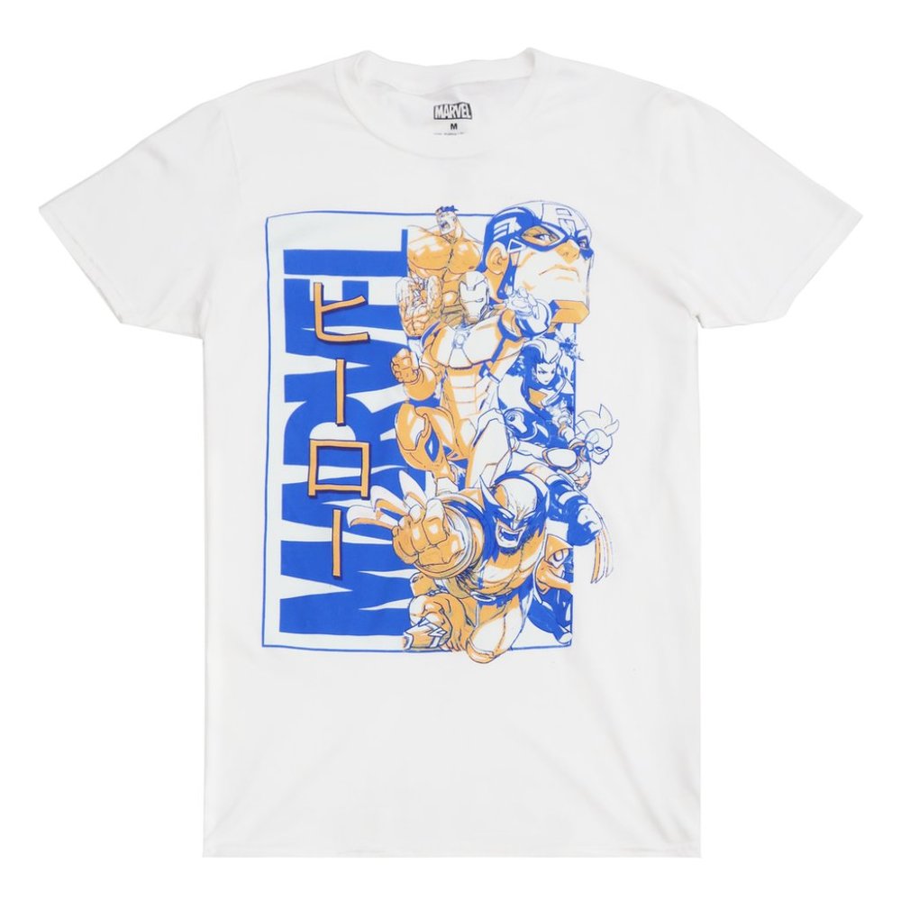 Marvel Graphic T-Shirt White L